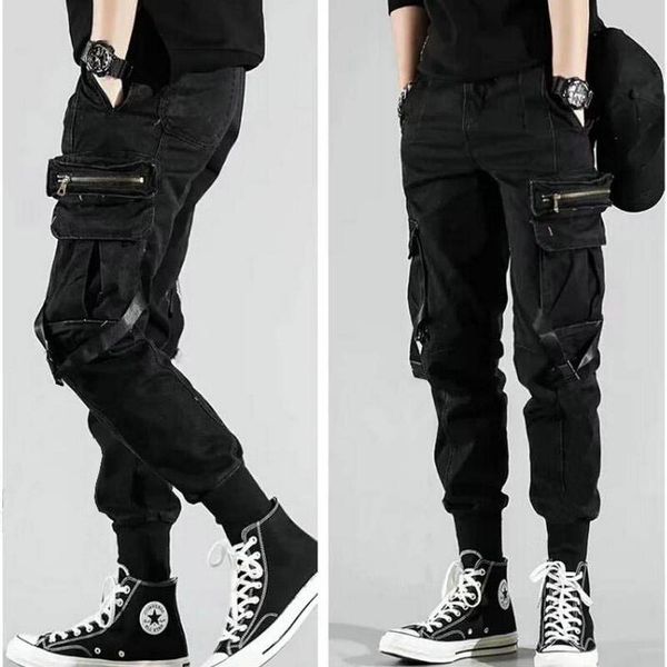 men's side pockets harem pants 2019 autumn hip hop casual ribbons design male joggers trousers fashion streetwear pant black
men's side pockets harem pants 2019 autumn hip hop casual ribbons design male joggers trousers fashion streetwear pant black