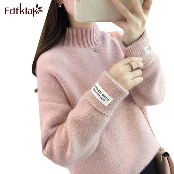fdfklak knite wool sweater women autumn winter thick warm sweaters pullover turtleneck female loose sweaters pull femme, White;black
fdfklak knite wool sweater women autumn winter thick warm sweaters pullover turtleneck female loose sweaters pull femme, White;black