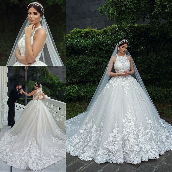 dubai arabic luxury lace muslim bride wedding dresses ball gown 2020 sleeveless cross tulle bridal wedding gowns plus size robe de mariee, White
dubai arabic luxury lace muslim bride wedding dresses ball gown 2020 sleeveless cross tulle bridal wedding gowns plus size robe de mariee, White