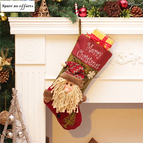 santa claus christmas stockings natal new year christmas gift bags santa sacks socks decoration xmas tree decorations
santa claus christmas stockings natal new year christmas gift bags santa sacks socks decoration xmas tree decorations