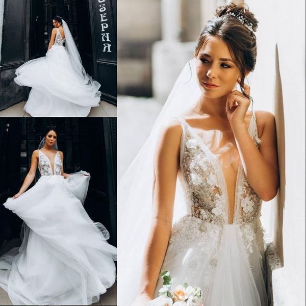 delicate illsuion tulle wedding gowns sleeveless a line wedding dresses appliques beaded ruched long robes de soiree, White
delicate illsuion tulle wedding gowns sleeveless a line wedding dresses appliques beaded ruched long robes de soiree, White