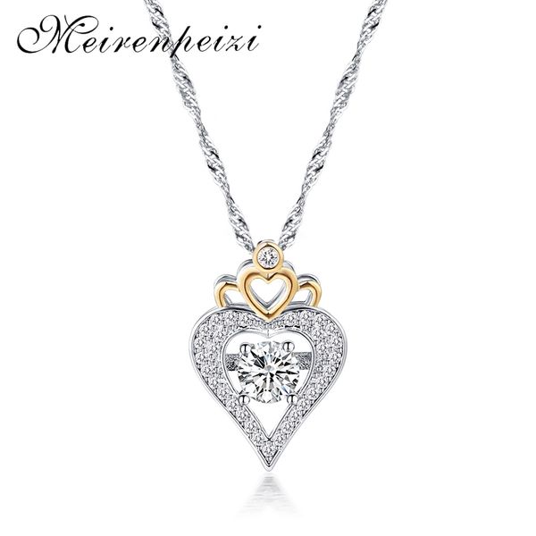 meirenpeizi exquisite fashion copper zircon pendant necklace heart shape yearning for wedding party graduation, Silver
meirenpeizi exquisite fashion copper zircon pendant necklace heart shape yearning for wedding party graduation, Silver