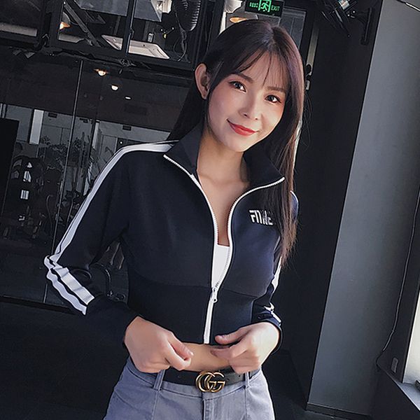 zipper black running jackets women sport jacket crop women letter training yoga gym coat quick dry fitness jacket, Black;red
zipper black running jackets women sport jacket crop women letter training yoga gym coat quick dry fitness jacket, Black;red