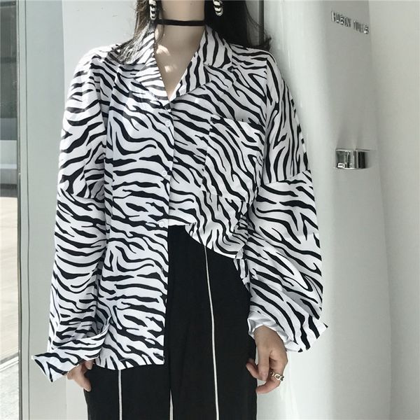 women's blouses & shirts summer women ins japanese zebra pattern punk vintage loose casual ulzzang harajuku big size short sleeve blou, White
women's blouses & shirts summer women ins japanese zebra pattern punk vintage loose casual ulzzang harajuku big size short sleeve blou, White