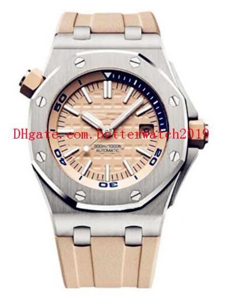 6 colors selling watches special men dial rubber band gold stainless steel automatic mechanical 15710st men 42mm watch, Slivery;brown
6 colors selling watches special men dial rubber band gold stainless steel automatic mechanical 15710st men 42mm watch, Slivery;brown
