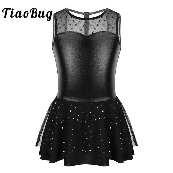 tiaobug kids teens metallic mesh splice glitter ballet tutu gymnastics leotard dress children girls figure skating dance costume, Black;red
tiaobug kids teens metallic mesh splice glitter ballet tutu gymnastics leotard dress children girls figure skating dance costume, Black;red