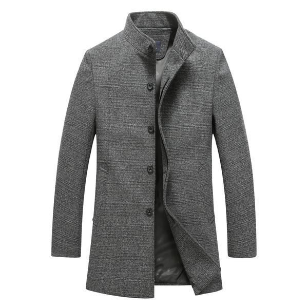 autumn winter men solid long trench coat new fashion silm fit woolen coat stand collar warm overcoat casual wool blends jackets, Black
autumn winter men solid long trench coat new fashion silm fit woolen coat stand collar warm overcoat casual wool blends jackets, Black