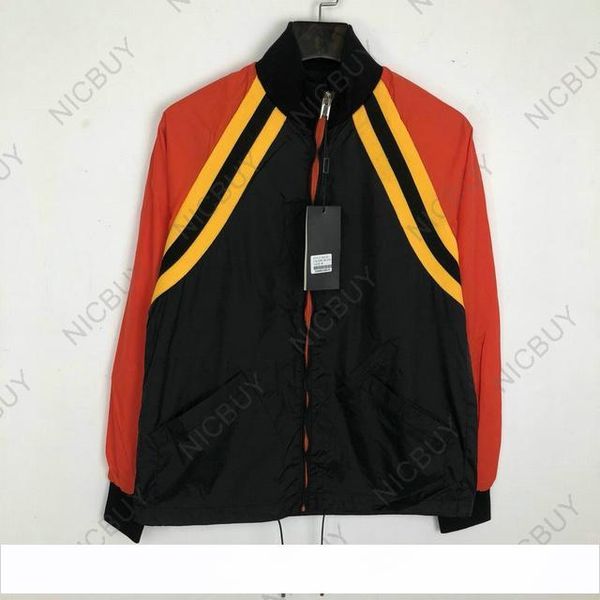 autumn designer brand clothing for mens patchwork striped fabric block letter coat clothing outerwear windbreak jacket, Black;brown
autumn designer brand clothing for mens patchwork striped fabric block letter coat clothing outerwear windbreak jacket, Black;brown