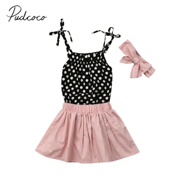 2019 baby summer clothing newborn kid baby girls ruffle sling dot print mini dress headband 3pcs sets outfits clothes 6-24m, White
2019 baby summer clothing newborn kid baby girls ruffle sling dot print mini dress headband 3pcs sets outfits clothes 6-24m, White