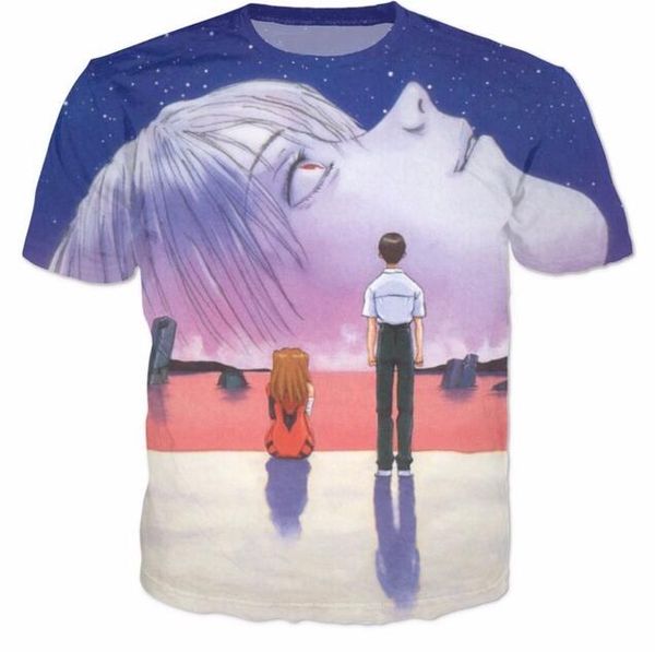 men/womens fashion anime cartoon end of evangelion 3d print harajuku style t shirt plus size style outfit funny t-shirt u1200, White;black
men/womens fashion anime cartoon end of evangelion 3d print harajuku style t shirt plus size style outfit funny t-shirt u1200, White;black