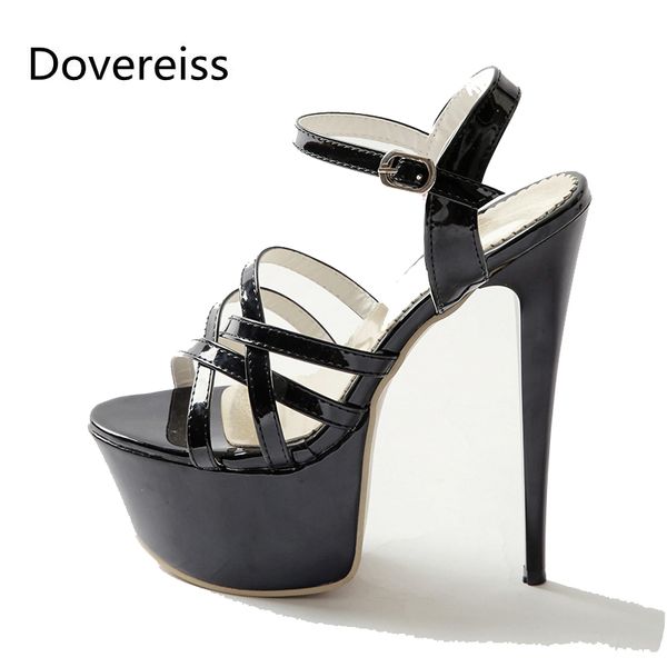 dovereiss fashion women's shoes summer new elegant pure color buckle party shoes consice platform sandals big size 40, Black
dovereiss fashion women's shoes summer new elegant pure color buckle party shoes consice platform sandals big size 40, Black