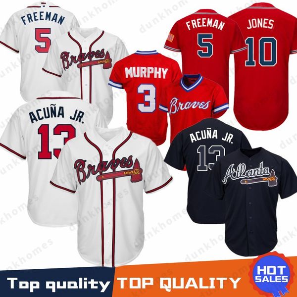 Atlanta 13 Ronald Acuna Jr. Braves 10 Chipper Jones 44 Hank Aaron 5 Freddie Freeman 3 Dale Murphy Baseball Jersey High-quality 100% Stitched
Atlanta 13 Ronald Acuna Jr. Braves 10 Chipper Jones 44 Hank Aaron 5 Freddie Freeman 3 Dale Murphy Baseball Jersey High-quality 100% Stitched