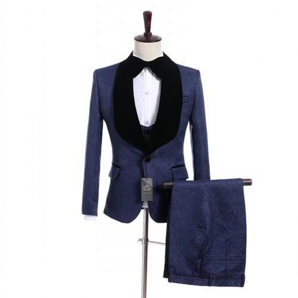 new arrival one button navy blue paisley wedding groom tuxedos shawl lapel groomsmen men suits prom blazer (jacket+pants+vest+tie) w13, Black;gray
new arrival one button navy blue paisley wedding groom tuxedos shawl lapel groomsmen men suits prom blazer (jacket+pants+vest+tie) w13, Black;gray