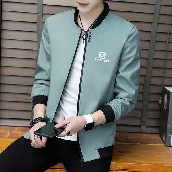 men's jacket 2019 new jacket male stand collar baseball men's fashion brand bomber spring and autumn thin ja, Black;brown
men's jacket 2019 new jacket male stand collar baseball men's fashion brand bomber spring and autumn thin ja, Black;brown