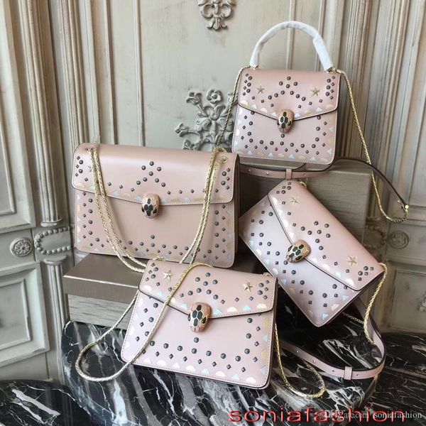 the latest fashion of 2018 women bag imported genuine calf leather designer lady supper style should bag with stars women cross-bod
the latest fashion of 2018 women bag imported genuine calf leather designer lady supper style should bag with stars women cross-bod