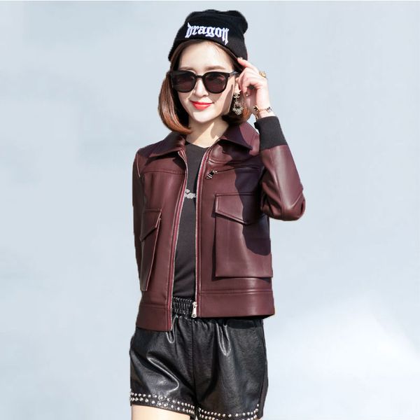 100% genuine leather jacket women spring autumn natural sheepskin coat streetwear short real leather jacket genuine 948, Black
100% genuine leather jacket women spring autumn natural sheepskin coat streetwear short real leather jacket genuine 948, Black