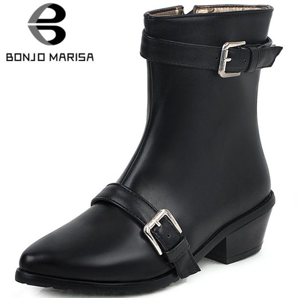 bonjomarisa fashion brand lady buckle ankle boots low heels pointed toe boots women office zipper autumn winter shoes woman, Black
bonjomarisa fashion brand lady buckle ankle boots low heels pointed toe boots women office zipper autumn winter shoes woman, Black