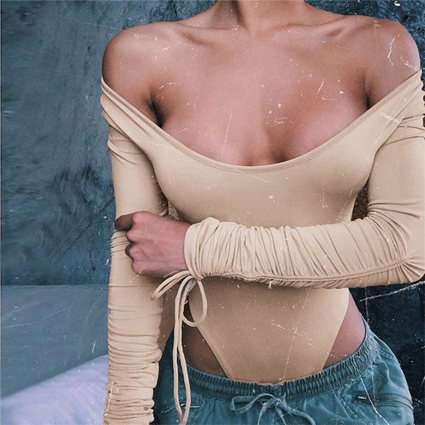 olome 2019 pleated long sleeve bodysuits women spring deep o-neck skinny bodycon jumpsuit rompers casual basic overalls, Black;white
olome 2019 pleated long sleeve bodysuits women spring deep o-neck skinny bodycon jumpsuit rompers casual basic overalls, Black;white