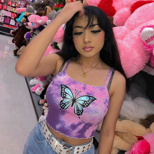 women sleeveless crop women's butterfly print camisole summer solid basic tees casual ladies tank, White
women sleeveless crop women's butterfly print camisole summer solid basic tees casual ladies tank, White