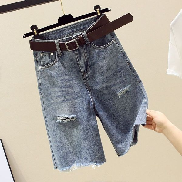 high-waisted denim shorts female shorts summer new ripped straight loose thin korean version of the wide leg pants fashion, Blue
high-waisted denim shorts female shorts summer new ripped straight loose thin korean version of the wide leg pants fashion, Blue