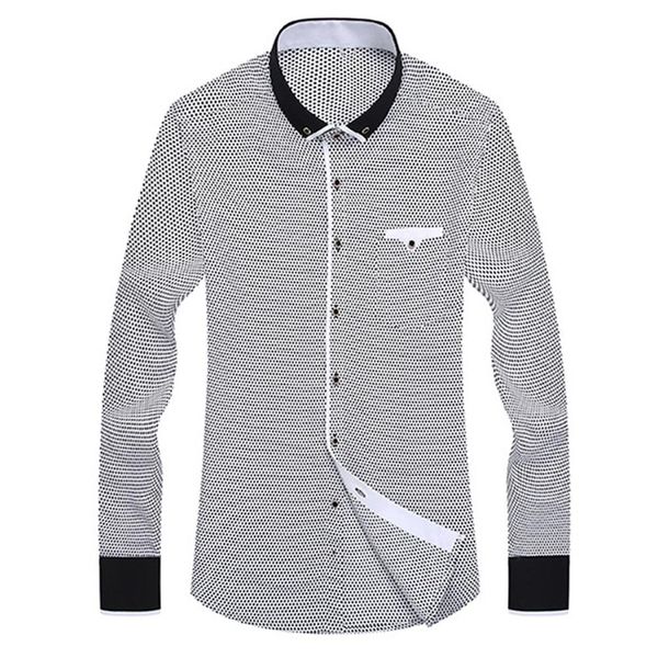 business men blouse shirt dot plaid print turndown collar shirt long sleeve button blouse fashion new men clothing, White;black
business men blouse shirt dot plaid print turndown collar shirt long sleeve button blouse fashion new men clothing, White;black