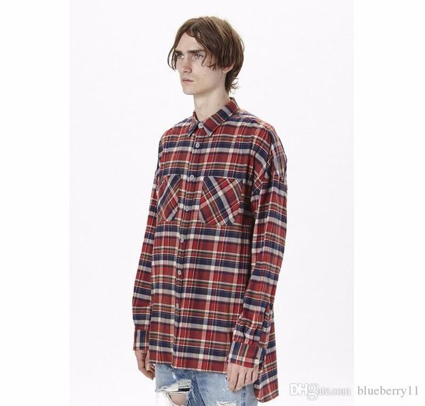 us hip hop shirts most popular fog men flannel long-sleeved plaid oversized dress shirt in red, White;black
us hip hop shirts most popular fog men flannel long-sleeved plaid oversized dress shirt in red, White;black
