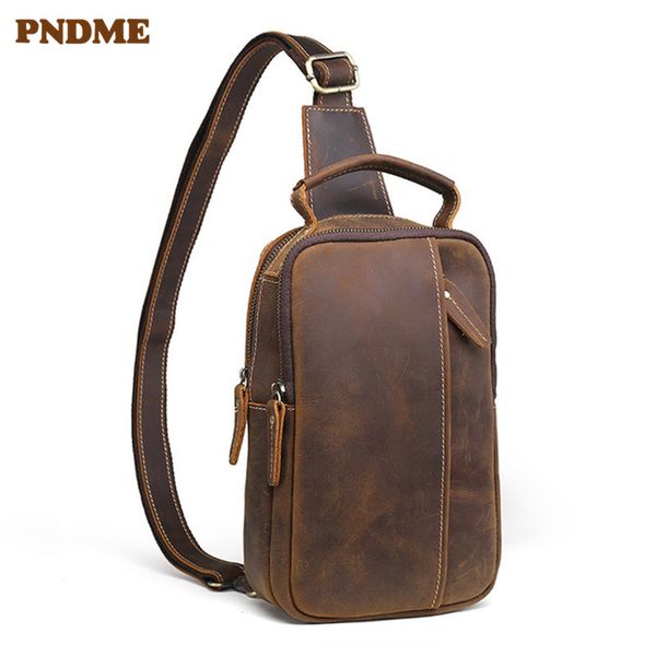 pndme vintage men's chest bag simple daily genuine leather messenger bags sport phone bags
pndme vintage men's chest bag simple daily genuine leather messenger bags sport phone bags