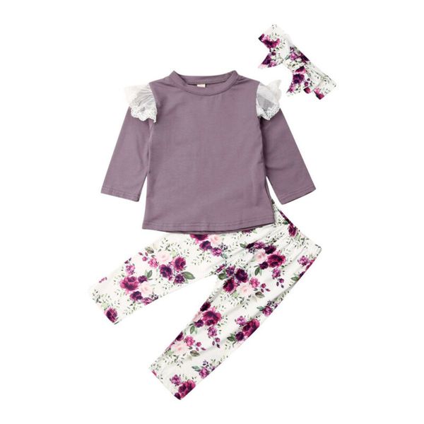 new baby girl floral outfits 3pcs lace ruffle shirt long pants leggings 3fs, White
new baby girl floral outfits 3pcs lace ruffle shirt long pants leggings 3fs, White