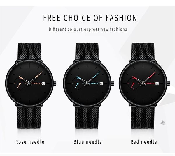 2020 crrju new mens women watches luxury sport ultra-thin wrist watch men's fashion casual date watch gift clock, Slivery;brown
2020 crrju new mens women watches luxury sport ultra-thin wrist watch men's fashion casual date watch gift clock, Slivery;brown