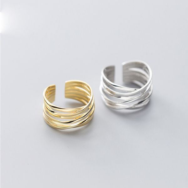 multilayered wide 925 sterling silver rings for women korean style wedding engagement ring silver 925 jewelry, Golden;silver
multilayered wide 925 sterling silver rings for women korean style wedding engagement ring silver 925 jewelry, Golden;silver