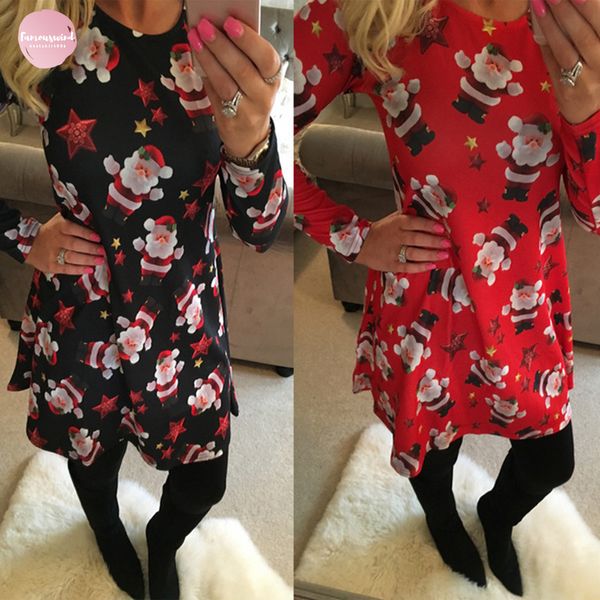 large size print dresses women for dress autumn new christmas casual long sleeve mini dress designer clothes, Black;gray
large size print dresses women for dress autumn new christmas casual long sleeve mini dress designer clothes, Black;gray