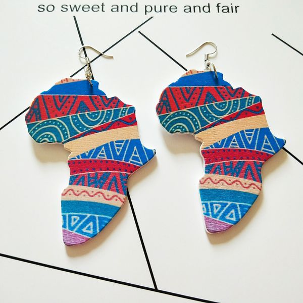 wholesale-map outline wood colorful printed geometric dangle earrings vintage wooden african hip hop jewelry diy accessories, Silver
wholesale-map outline wood colorful printed geometric dangle earrings vintage wooden african hip hop jewelry diy accessories, Silver