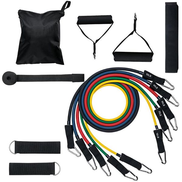 11pcs/set resistance band tpe pull rope exerciser latex tubes pedal excerciser body training yoga elastic band fitness equipment
11pcs/set resistance band tpe pull rope exerciser latex tubes pedal excerciser body training yoga elastic band fitness equipment