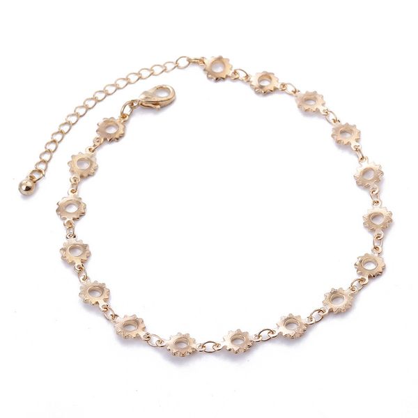 new fashion beach foot chain anklet bracelet gear solar flower handmade gold silver adjustable anklets for women, Red;blue
new fashion beach foot chain anklet bracelet gear solar flower handmade gold silver adjustable anklets for women, Red;blue