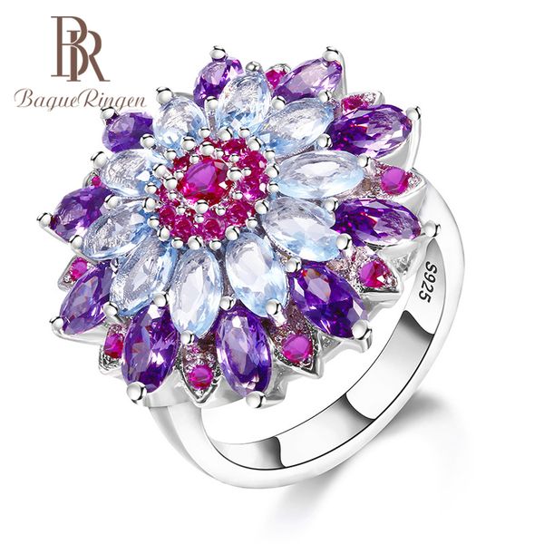 bague ringen silver 925 jewelry colorful gemstones ring for women large flower aquamarine amethyst female dating party rings, Golden;silver
bague ringen silver 925 jewelry colorful gemstones ring for women large flower aquamarine amethyst female dating party rings, Golden;silver