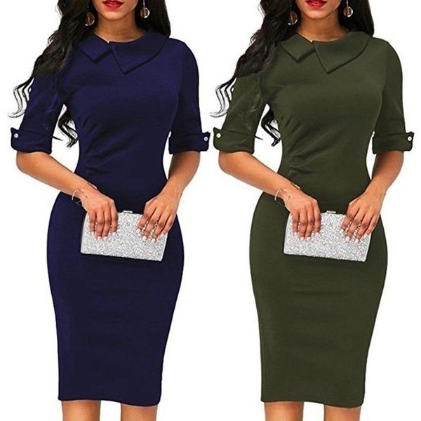управление леди solid color отложной воротник половина рукава bodycon midi платье карандаша, Black;gray
управление леди solid color отложной воротник половина рукава bodycon midi платье карандаша, Black;gray
