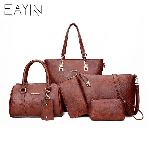eayin 6pcs/set handbag sets women shoulder bags designer crossbody bag female large tote bag big luxury small purse and handbag
eayin 6pcs/set handbag sets women shoulder bags designer crossbody bag female large tote bag big luxury small purse and handbag