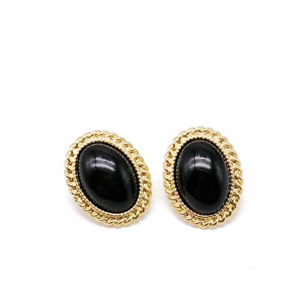 oval shaped alloy geometric black color elegant gift new fashion design earring for women, Silver
oval shaped alloy geometric black color elegant gift new fashion design earring for women, Silver