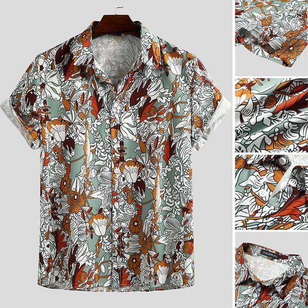 2020 man short sleeve lapel shirt casual printed breathable shirt summer holiday hawaiian camisa fashion floral blouse masculina, White;black
2020 man short sleeve lapel shirt casual printed breathable shirt summer holiday hawaiian camisa fashion floral blouse masculina, White;black