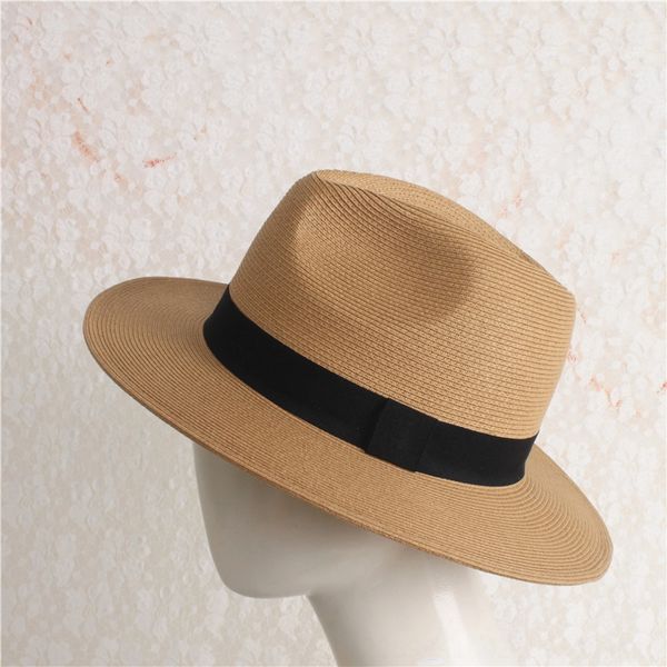 2020 panama straw cowboy cowboy sun sun hat foldable high rebound wide eaves sunshade hat, Blue;gray
2020 panama straw cowboy cowboy sun sun hat foldable high rebound wide eaves sunshade hat, Blue;gray