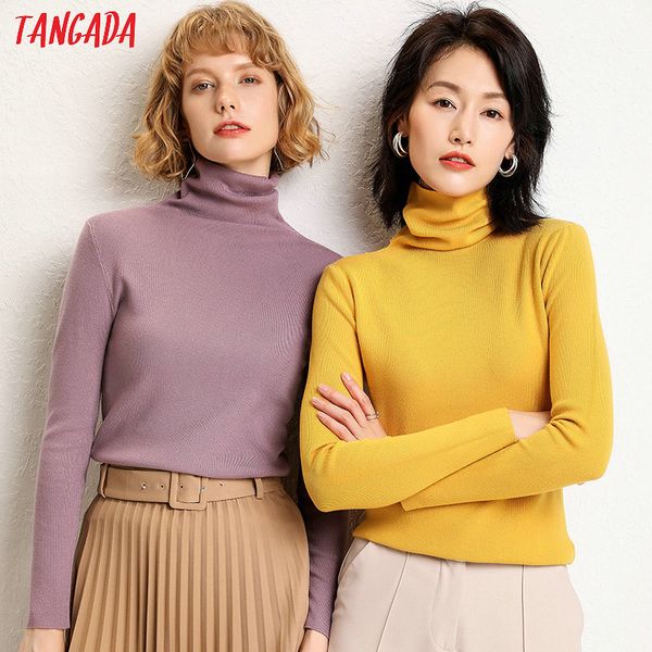 tangada winter fashion women solid turtleneck sweater female long sleeve chic elegant ladies jumpers sweater pull femme aqj02, White;black
tangada winter fashion women solid turtleneck sweater female long sleeve chic elegant ladies jumpers sweater pull femme aqj02, White;black