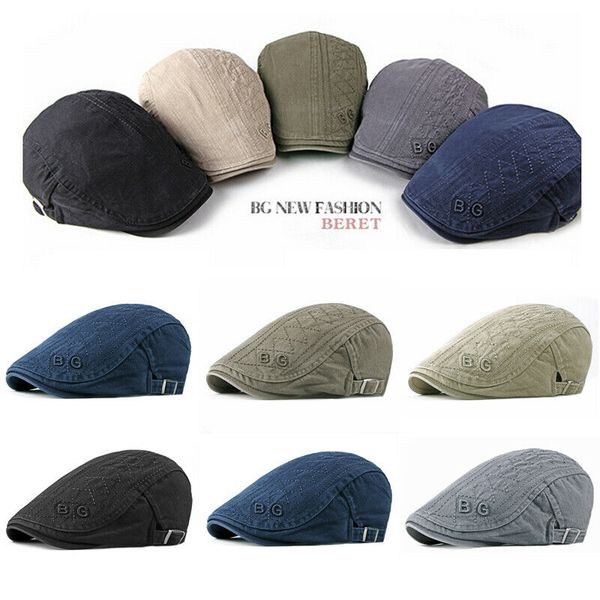 new men's hat berets cap golf driving sun flat cap fashion cotton berets caps for men casual peaked hat visors casquette hats, Black;white
new men's hat berets cap golf driving sun flat cap fashion cotton berets caps for men casual peaked hat visors casquette hats, Black;white