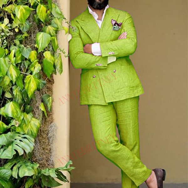 men's suits & blazers 2021 men linen summer beach groom wedding suit casual man blazer custom made tuxedo jacket pants set green 2pcs, White;black
men's suits & blazers 2021 men linen summer beach groom wedding suit casual man blazer custom made tuxedo jacket pants set green 2pcs, White;black
