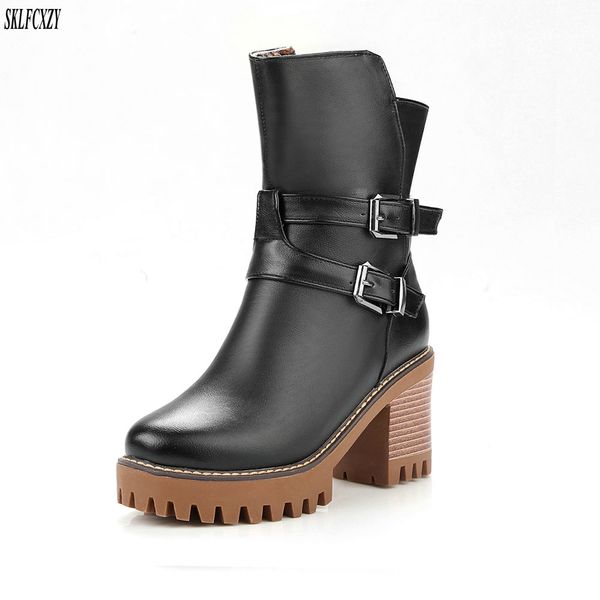 sklfcxzy 2018 autumn new fashion to the calf high heel boots women's boots european casual women's shoes size 34-43, Black
sklfcxzy 2018 autumn new fashion to the calf high heel boots women's boots european casual women's shoes size 34-43, Black