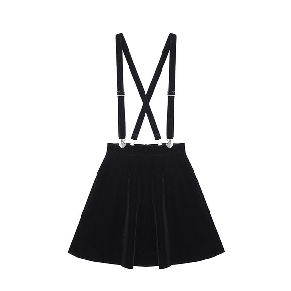 women's skirt harajuku velvet punk love clip strap skirt for female ladies mini skirts black
women's skirt harajuku velvet punk love clip strap skirt for female ladies mini skirts black