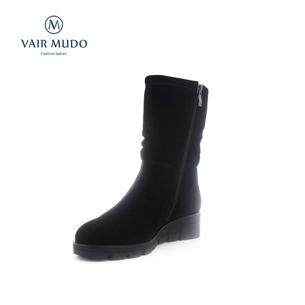 vair mudo new fashion handmade winter boots comfortable wool round toe low heel mid-calf classic lady boots jx2, Black
vair mudo new fashion handmade winter boots comfortable wool round toe low heel mid-calf classic lady boots jx2, Black