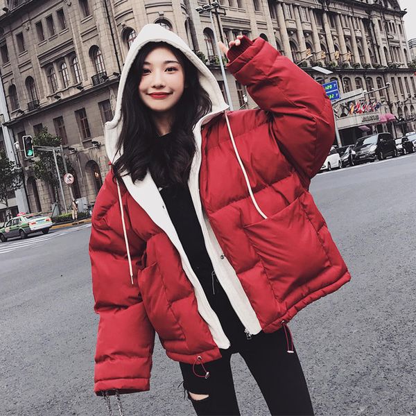 women's down & parkas oversized coats bf style hooded women winter jacket fashion thicken loose bread coat warm cotton padded parka c59, Black
women's down & parkas oversized coats bf style hooded women winter jacket fashion thicken loose bread coat warm cotton padded parka c59, Black