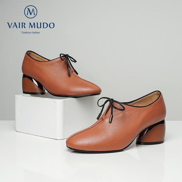 vair mudo spring summer autumn fashion women shoes high thick heel genuine leather casual elegant single shoes women d25l, Black
vair mudo spring summer autumn fashion women shoes high thick heel genuine leather casual elegant single shoes women d25l, Black
