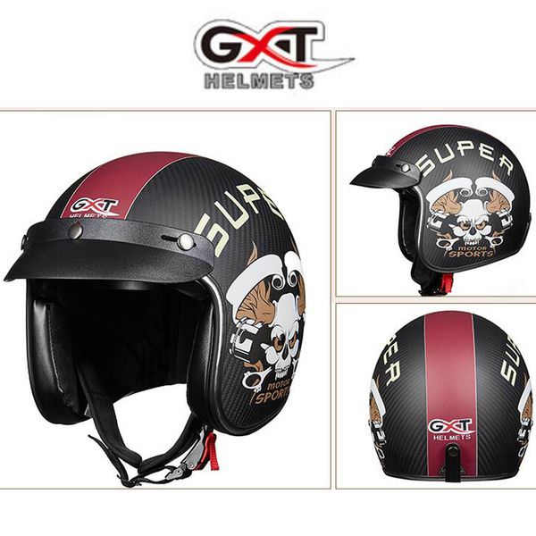 2019 new gxt carbon fiber 3/4 face motorcycle helmet men and women half covered personality retro lightweight motorbike helmets
2019 new gxt carbon fiber 3/4 face motorcycle helmet men and women half covered personality retro lightweight motorbike helmets