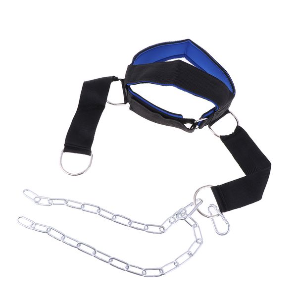 fitness neck head harness for resistance training with heavy duty d-rings and stainless steel chain
fitness neck head harness for resistance training with heavy duty d-rings and stainless steel chain